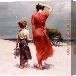 Summer Canvas Paintings - Summer Retreat by Pino