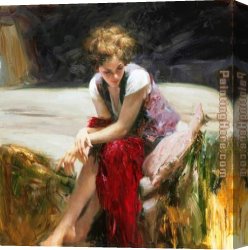 A Soft Place in My Heart Canvas Paintings - WHISPERING HEART by Pino