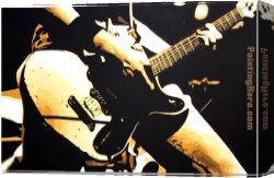 Allegory of Arts Canvas Paintings - guitar by Pop art