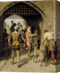 Ralph Canvas Paintings - The City Gate by Ralph Hedley