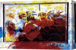 Steadman Canvas Paintings - Lizard Lounge by Ralph Steadman Art