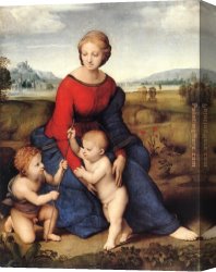 Madonna Canvas Paintings - Madonna of Belvedere by Raphael