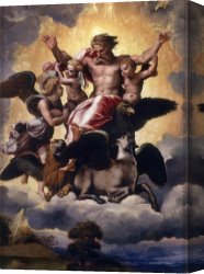 Ezekiel Canvas Paintings - The Vision of Ezekiel by Raphael