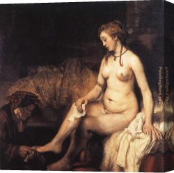 After The Bath 1888 Canvas Paintings - Bathsheba at Her Bath by Rembrandt