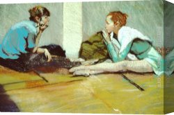 Conversation Canvas Paintings - The Conversation by Rhoda Yanow