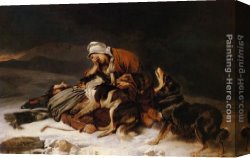 Richards Canvas Paintings - Lost In The Storm by Richard Ansdell