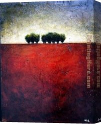 Crimson Canvas Paintings - CRIMSON HORIZON by Robert Cook