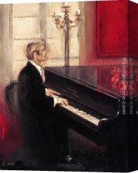 The Lady of Shalott Canvas Paintings - Song for a Lady by Robert Duval