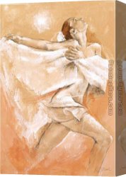 Thoughts Before The Dance Canvas Paintings - The Next Dance by Robert Duval
