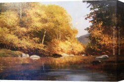 Autumn Canvas Paintings - Autumn Bronze by Robert Wood
