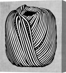 Girl with Hair Ribbon Roy Lichtenstein Canvas Paintings - Ball of Twine,1963 by Roy Lichtenstein