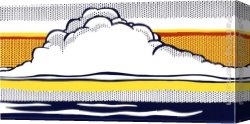 Girl with Hair Ribbon Roy Lichtenstein Canvas Paintings - Cloud and Sea, 1964 by Roy Lichtenstein