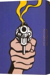 America Canvas Paintings - Gun in America by Roy Lichtenstein