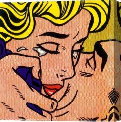 The Kiss Canvas Paintings - Kiss V by Roy Lichtenstein