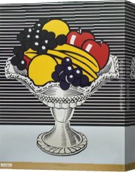 Girl with Hair Ribbon Roy Lichtenstein Canvas Paintings - Still Life with Crystal Bowl by Roy Lichtenstein