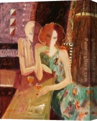 Friends Canvas Paintings - Between Friends by Sabzi