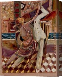 Romance Canvas Paintings - Tango II by Sabzi