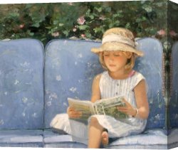 A Corner of The Apartment Canvas Paintings - A Quiet Corner by Sally Swatland