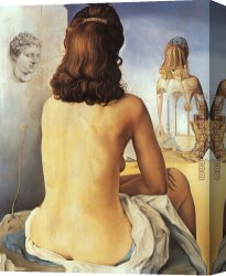 Nude Canvas Paintings - My Wife,Nude by Salvador Dali