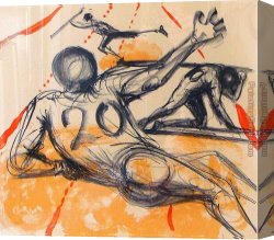 Sports Canvas Paintings - Sports by Salvador Dali