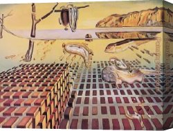 Memory Canvas Paintings - The Disintegration of the Persistence of Memory by Salvador Dali