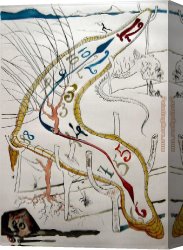 Hard Times Canvas Paintings - The frozen watches of space-time by Salvador Dali