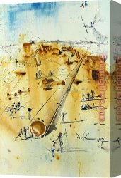 Land Canvas Paintings - The Land at The Start of Jewish Settlement by Salvador Dali