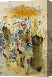 Land Canvas Paintings - The Land Come to Life by Salvador Dali
