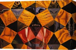 A Tiger And a Serpent Canvas Paintings - Tiger by Salvador Dali