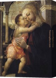 Madonna Canvas Paintings - Madonna and Child by Sandro Botticelli