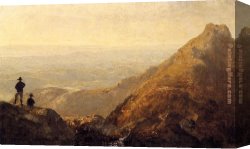 Mansfield Canvas Paintings - A Sketch of Mansfield Mountain by Sanford Robinson Gifford