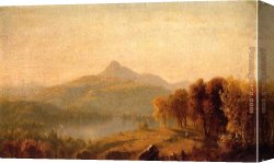 Sketch Canvas Paintings - A Sketch of Mount Chocorua by Sanford Robinson Gifford