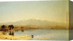Gifford Canvas Paintings - Early October in the White Mountains by Sanford Robinson Gifford