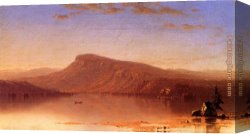 Twilight Canvas Paintings - In the Wilderness, Twilight by Sanford Robinson Gifford