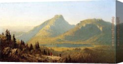 Mansfield Canvas Paintings - Mount Mansfield(1) by Sanford Robinson Gifford
