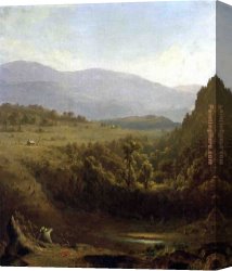 Catskill Canvas Paintings - Scene in the Catskills by Sanford Robinson Gifford