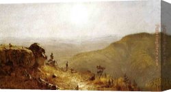 Catskill Canvas Paintings - Study for 'The View from South Mountain, in the Catskills' by Sanford Robinson Gifford