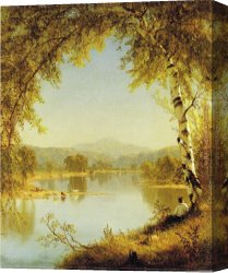 Gifford Canvas Paintings - Summer Idyll by Sanford Robinson Gifford