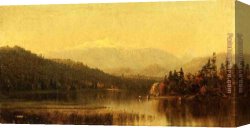 Gifford Canvas Paintings - Sunset in the White Mountains by Sanford Robinson Gifford