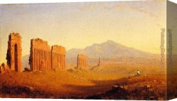 Gifford Canvas Paintings - The Roman Campagna by Sanford Robinson Gifford