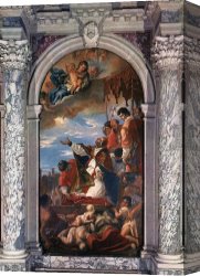 St Gregory Delivers The Soul of a Monk Canvas Paintings - Altar of St Gregory the Great by Sebastiano Ricci