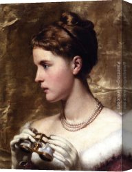 Seymour Canvas Paintings - At the Opera by Seymour Joseph Guy