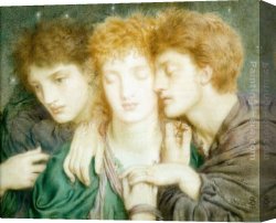 Reverie Canvas Paintings - Reverie by Simeon Solomon
