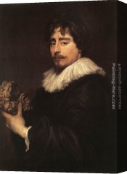 A Sculptors Model Canvas Paintings - Porrtrait of the Sculptor Duquesnoy by Sir Antony van Dyck