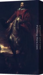 Painter's Canvas Paintings - Portrait of the Painter Cornelis de Wae by Sir Antony van Dyck