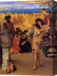 A Harvest Festival Canvas Paintings - A Harvest Festival by Sir Lawrence Alma-Tadema