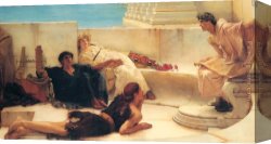 Homer Canvas Paintings - A Reading from Homer by Sir Lawrence Alma-Tadema