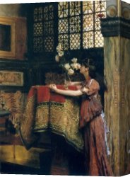 Painter in His Studio Canvas Paintings - In My Studio by Sir Lawrence Alma-Tadema