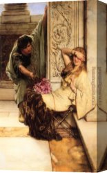 Shy Canvas Paintings - Shy by Sir Lawrence Alma-Tadema