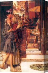 The Kiss Canvas Paintings - The Parting Kiss by Sir Lawrence Alma-Tadema